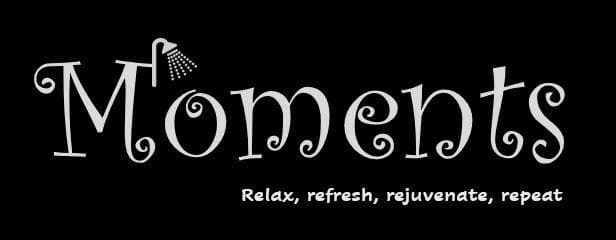 Moments bath bomb retail store logo